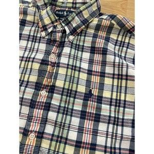 Polo Ralph Lauren Classic Fit Multicolor Plaid Short‎ Sleeve Button Down Men’s L